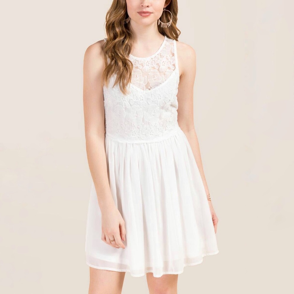 Francesca’s Gwen scallop waist A-line dress